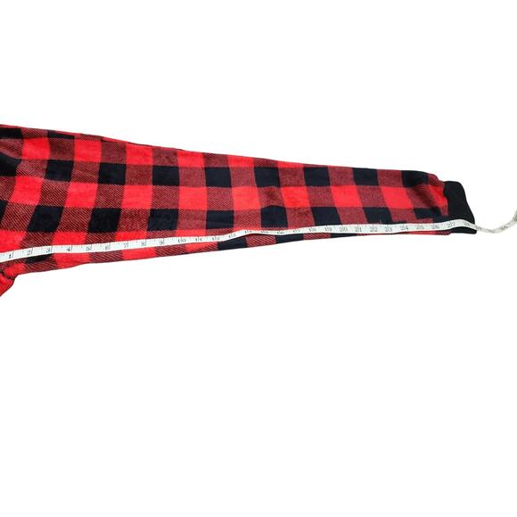 Holiday Time  Pajama Pants Buffalo Plaid Red Black Sleepwear Women's Small - Picture 6 of 9